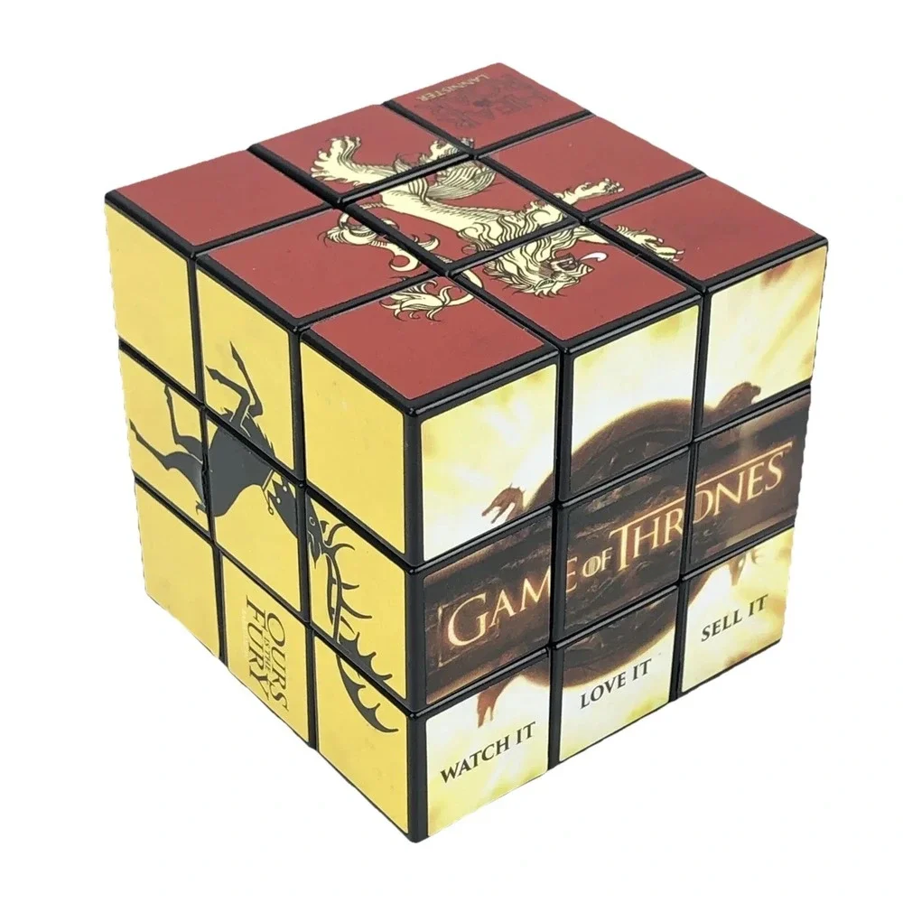 Game Of Thrones Rubiks Cube Puzzle Game Toy‎ HBO Promo TV Show 3x3 Gift Idea New
